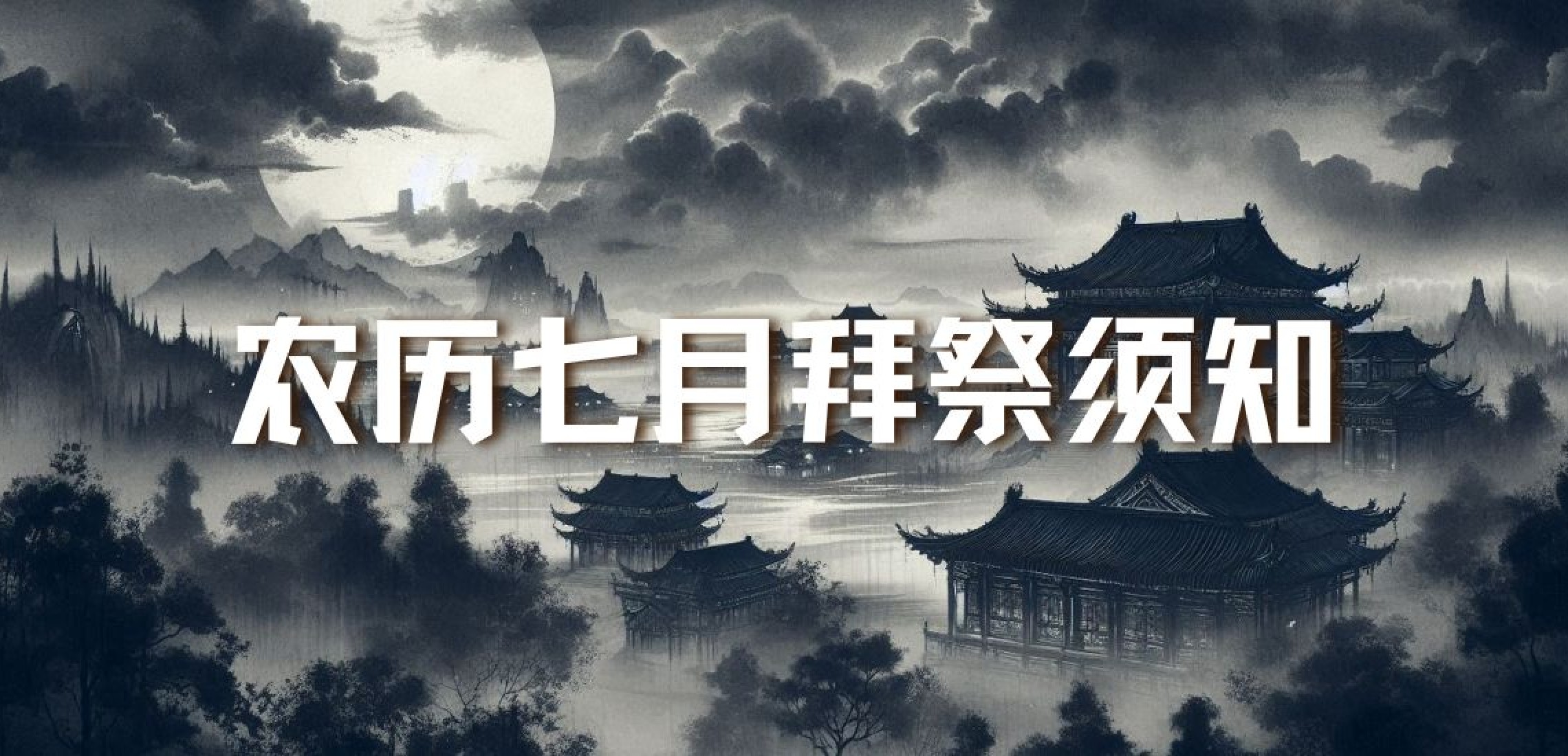 农历七月祭拜须知
