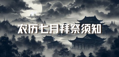 农历七月祭拜须知